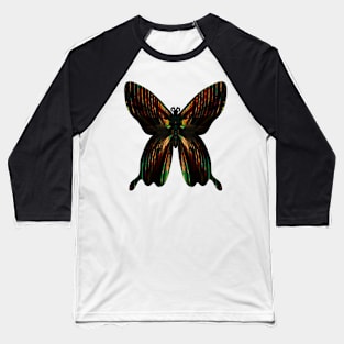 Fantasy Butterfly  with Rippled Green Wings Baseball T-Shirt